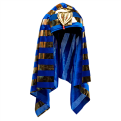 Coiffe de pharaon égyptien en tissu (Taille adulte)