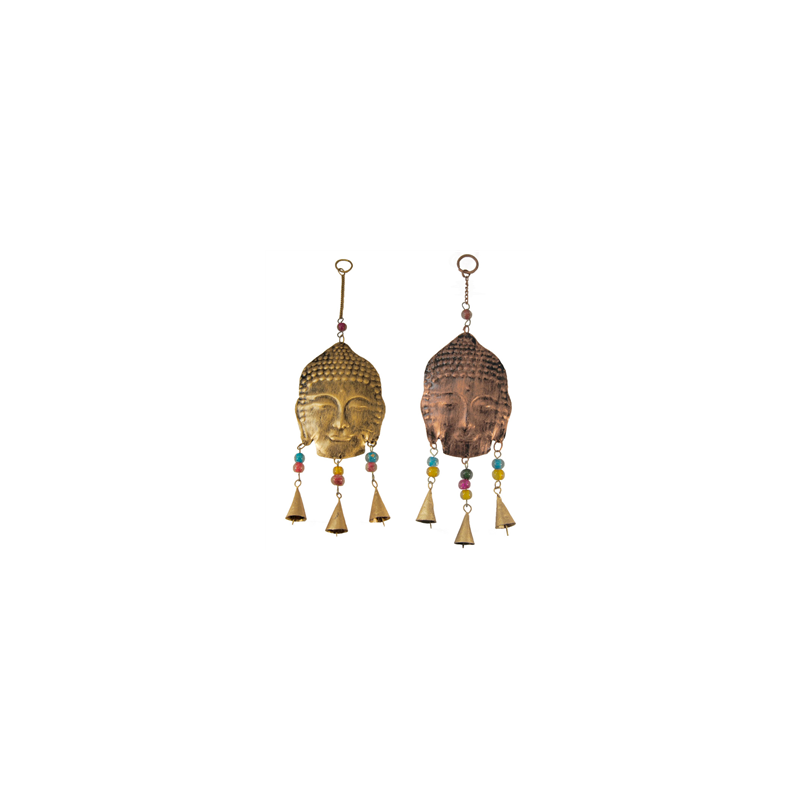 Mobile Bouddha avec clochettes métal - Haut. 40cm