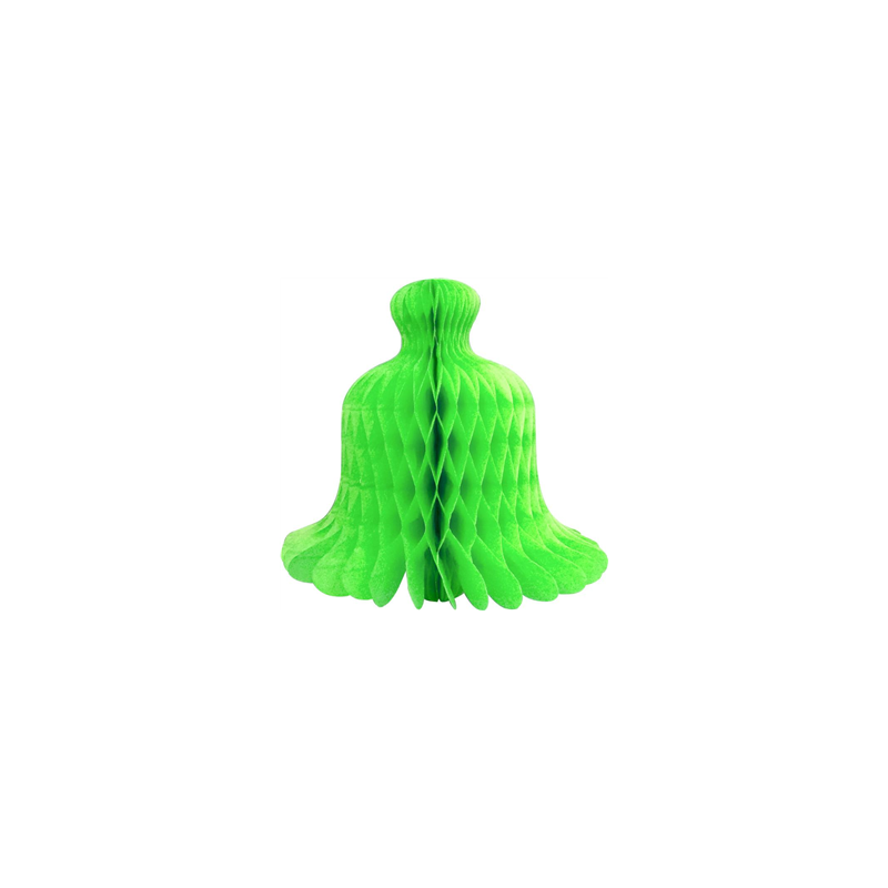 Cloche de Pâques  verte en papier hauteur 32 cm