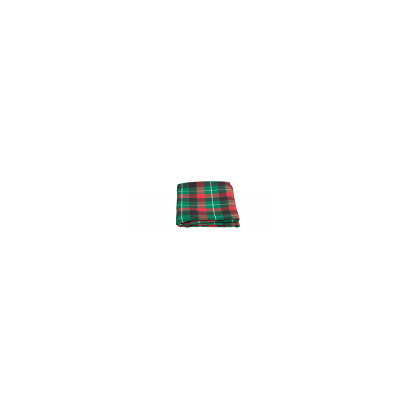 Nappe tissu Tartan rouge vert et blanc - 150 x 240cm