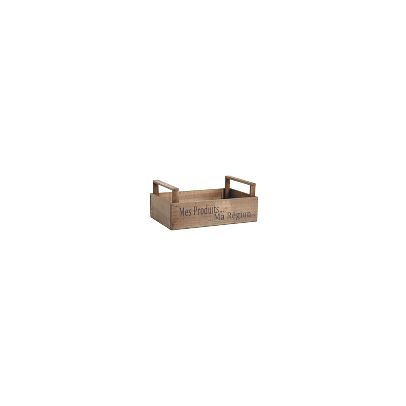 Caisse bois Mes produits Ma région 32 x 21 x9