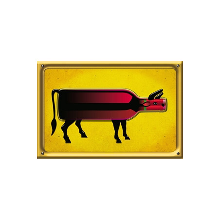 Visuel  Boeuf  recto / verso  - carton -  38 x 58 cm