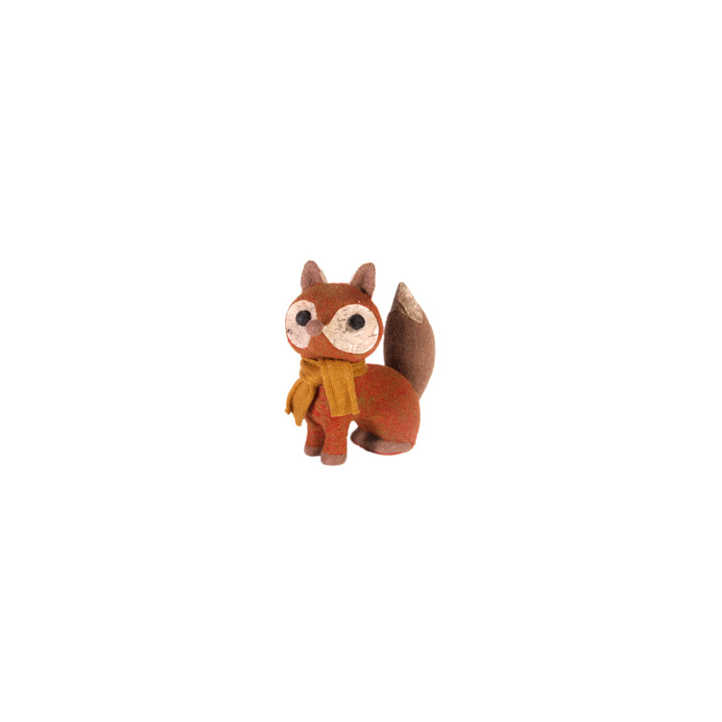 Renard avec écharpe 29x13xh31 cm