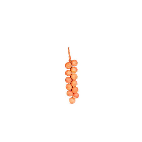 Oignons - tresse - polystyrène/paille - Long. 48cm