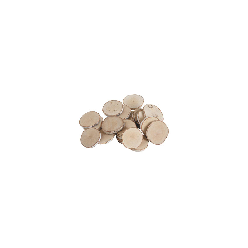 Tranches de bouleau x20 diam 8 cm