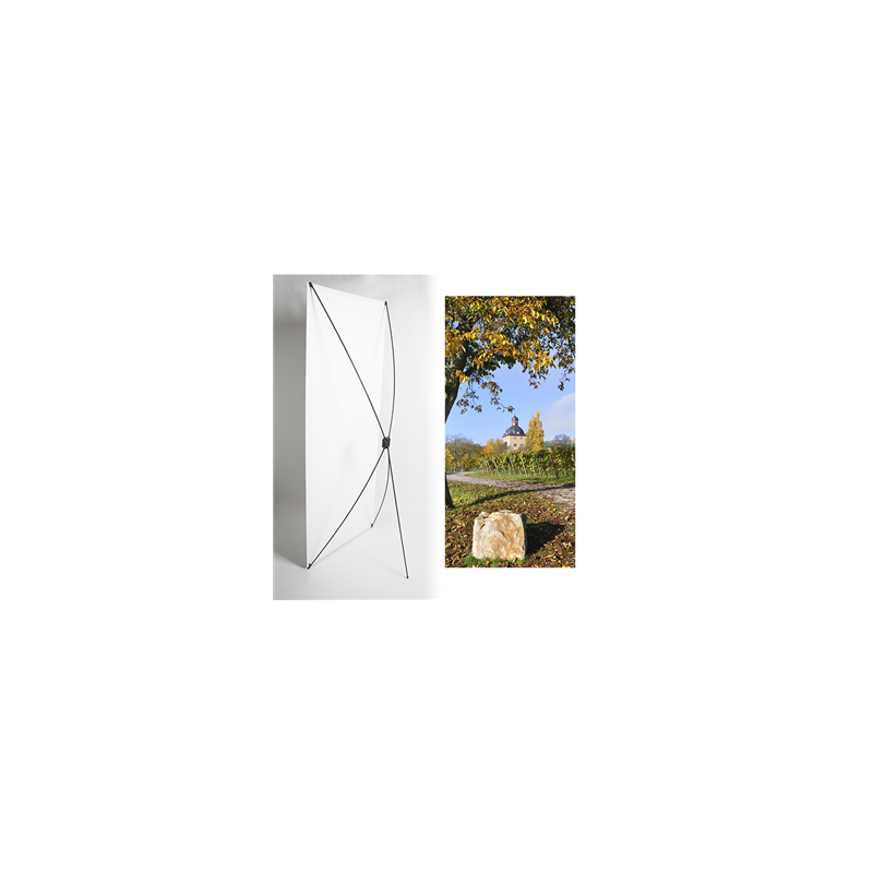 Kakemono Paysage Loire - 180 x 80 cm - Toile M1 avec structure  X- Banner