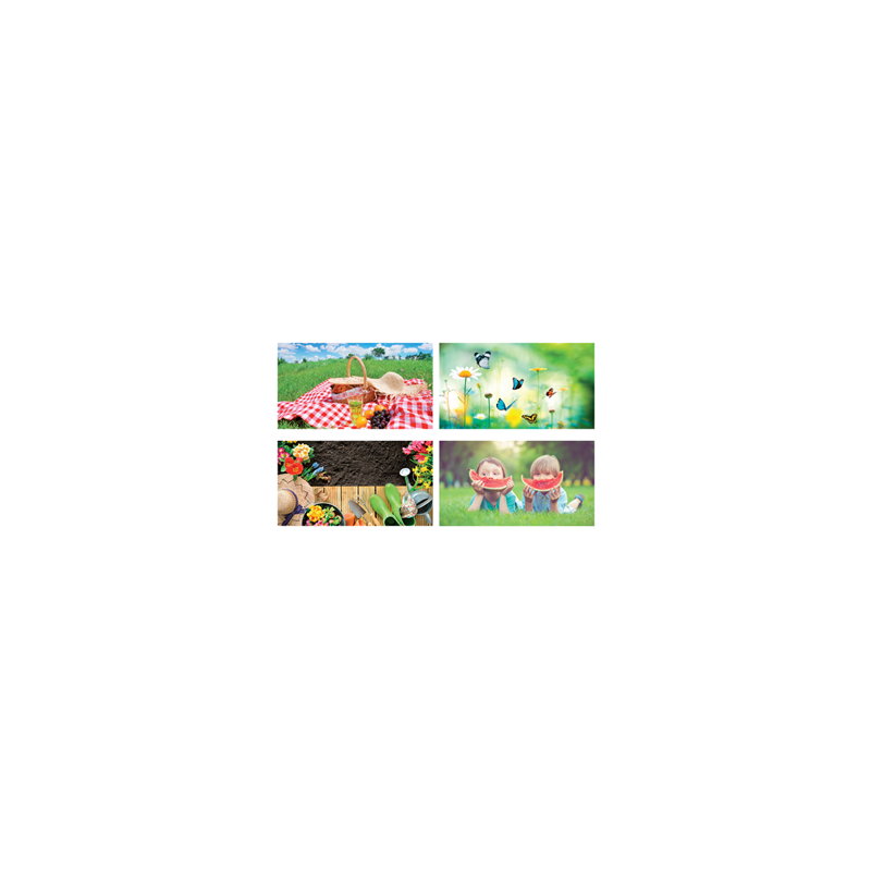 Mobiles Beaux Jours x4 - carton - 27 x 44cm