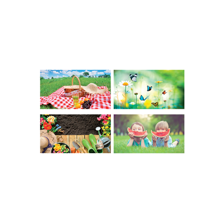 Mobiles Beaux Jours x4 - carton - 27 x 44cm