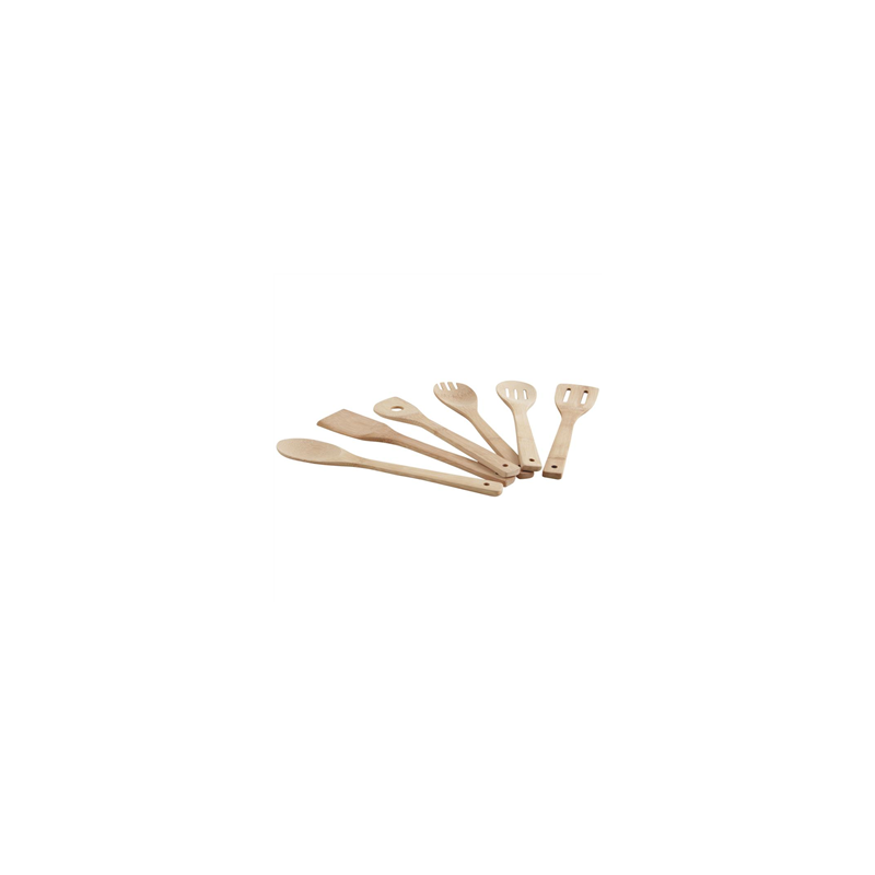 Lot de 6 cuillères long 30 cm - bambou