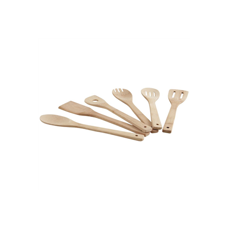 Lot de 6 cuillères long 30 cm - bambou