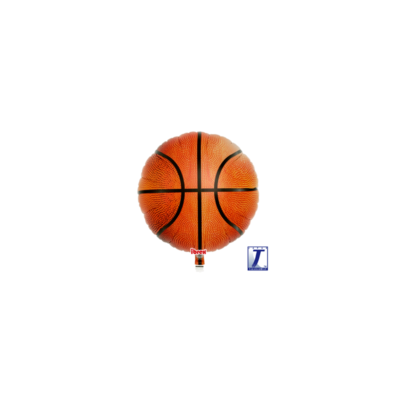 Ballon mylar Basket ball aluminium - Diam. 35cm