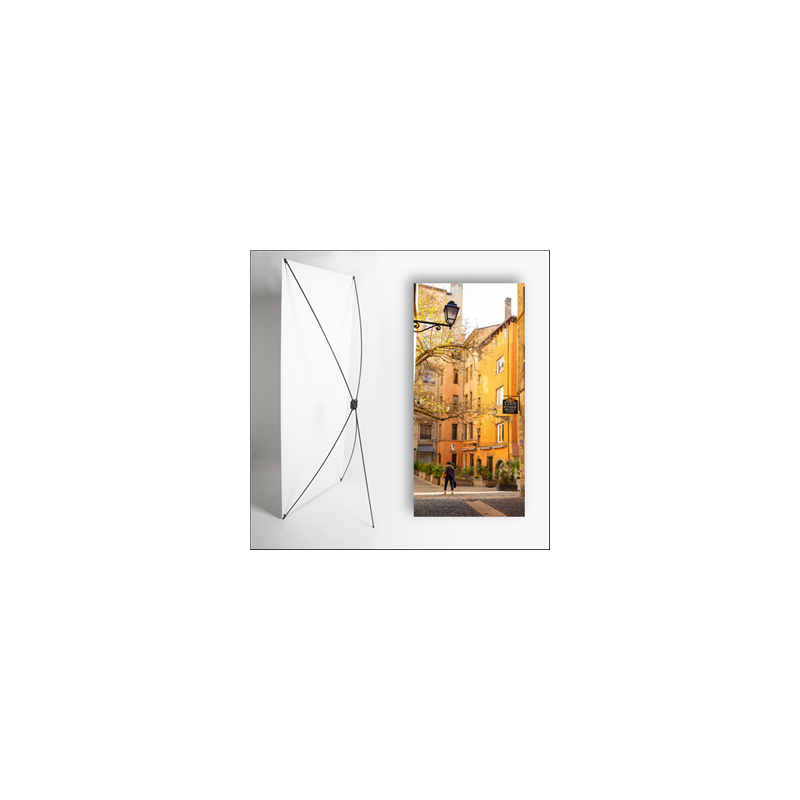 Kakemono Bouchon Lyonnais 1 - 180 x 80 cm - Toile M1 avec structure  X- Banner