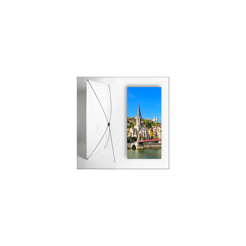 Kakemono Bouchon Lyonnais 2 - 180 x 80 cm - Toile M1 avec structure  X- Banner