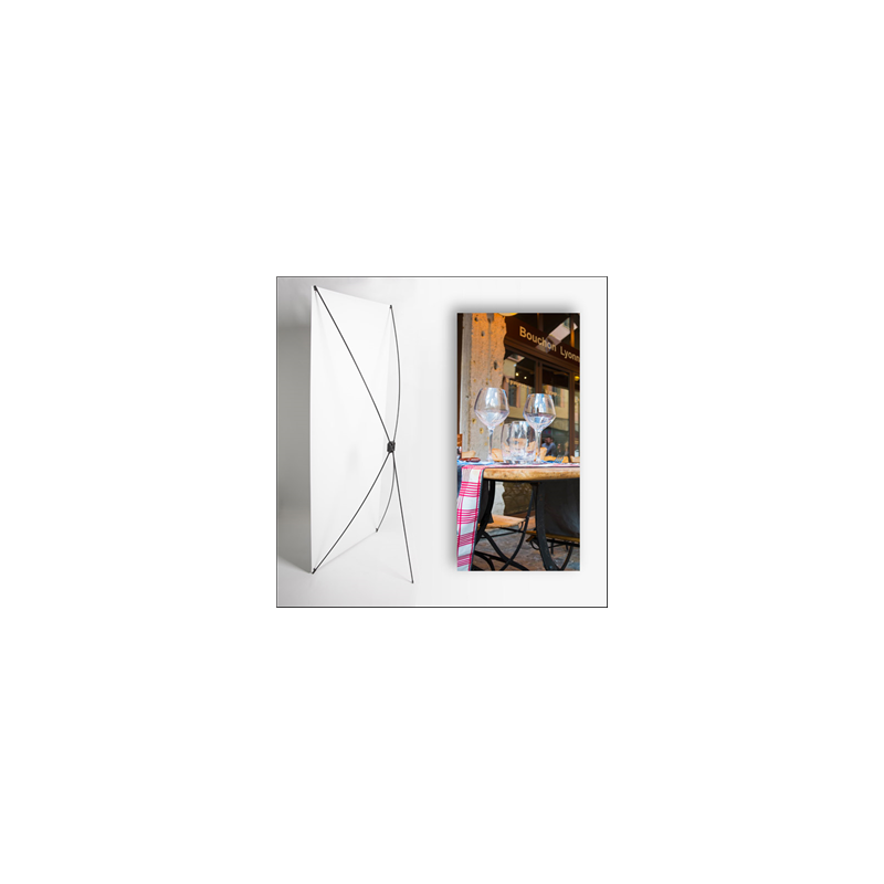 Kakemono Bouchon Lyonnais 3 - 180 x 80 cm - Toile M1 avec structure  X- Banner