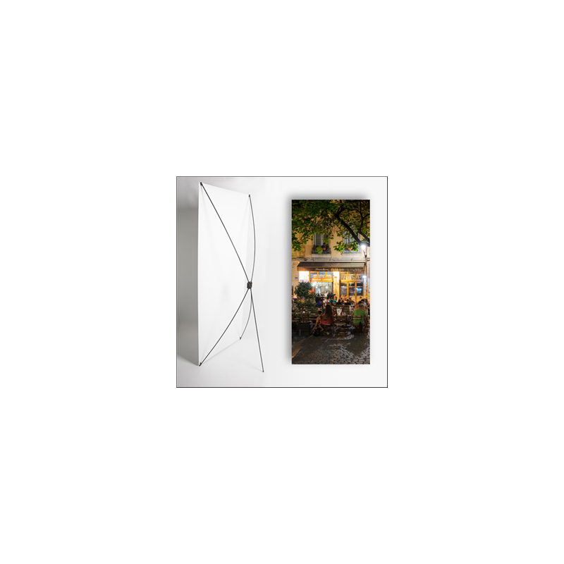 Kakemono Bouchon Lyonnais 4 - 180 x 80 cm - Toile M1 avec structure  X- Banner