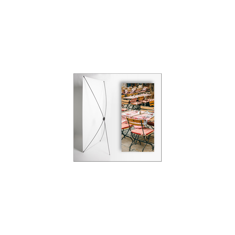 Kakemono Bouchon Lyonnais 6 - 180 x 80 cm - Toile M1 avec structure  X- Banner