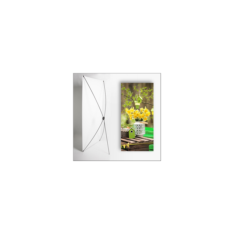 Kakemono Printemps 3 - 180 x 80 cm - Toile M1 avec structure  X- Banner