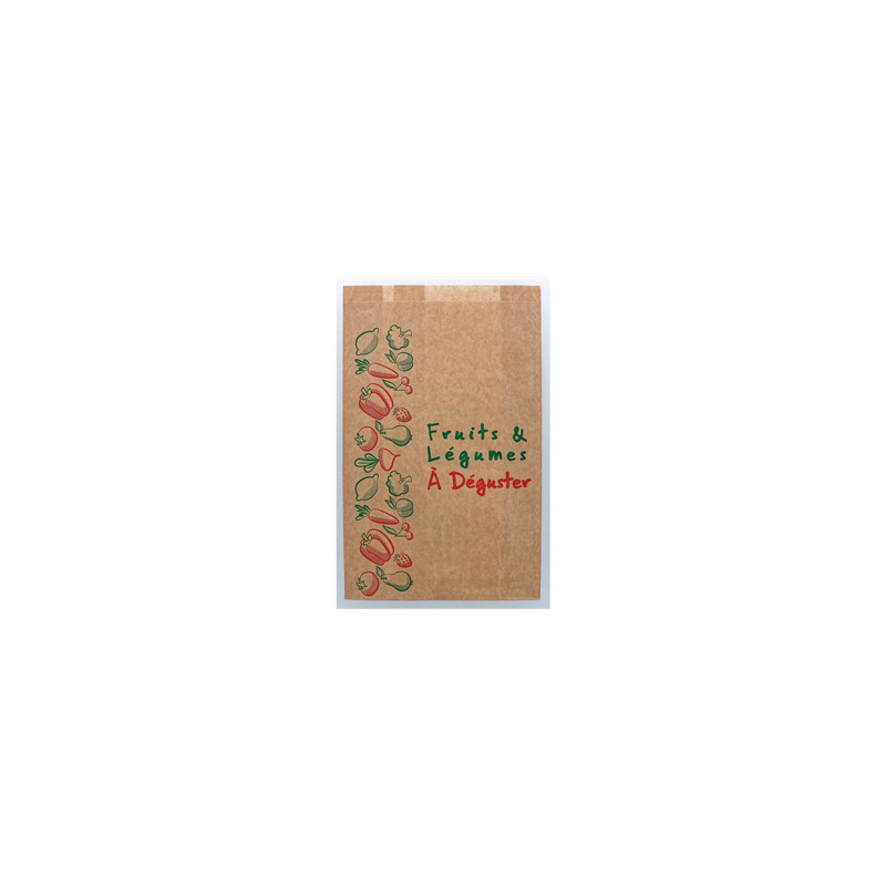 Sachet en papier kraft pour fruits  et  légumes 23x34 cm
