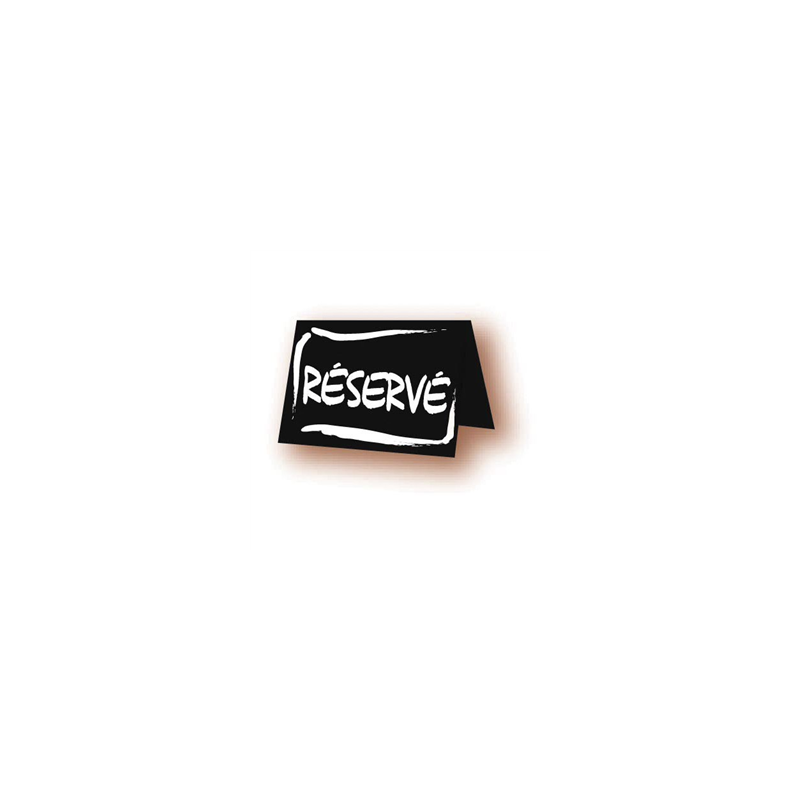 Chevalet de table Réservé PVC 7 x 5cm