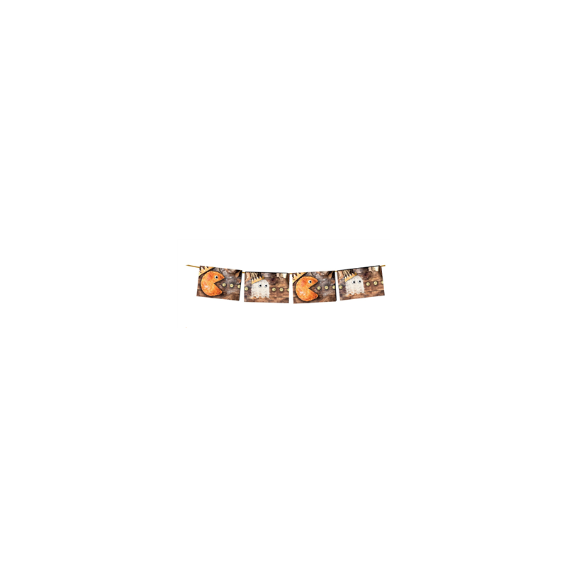 Guirlande Epiphanie - 10 fanions papier - Long 4m50