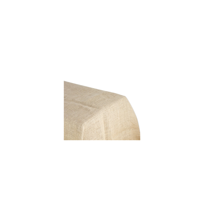 Nappe rectangulaire en toile de jute 240 x 120 cm