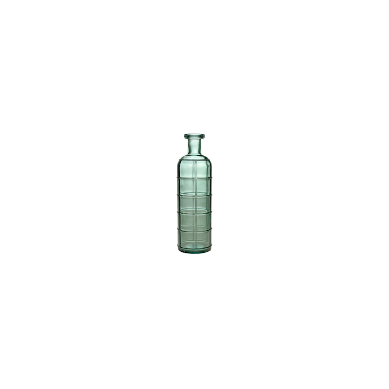 Vase en verre grafika vert océan 10 x 33cm