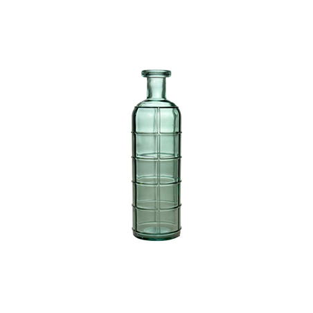 Vase en verre grafika vert océan 10 x 33cm