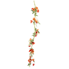 Guirlande fleurs Time to Disco Terracotta, Camel et Blush 1,55m
