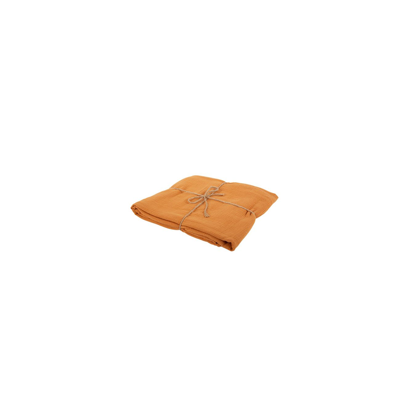 Nappe gaze de coton terre brulée 1,30 x 2,40m