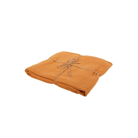 Nappe gaze de coton terre brulée 1,30 x 2,40m