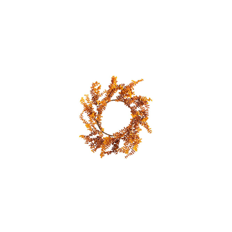 Couronne d'Eucalyptus Dégradé d'Orange et Camel Ø55cm