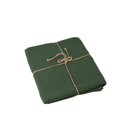 Nappe gaze de coton vert anglais 1,30 x 2,40m