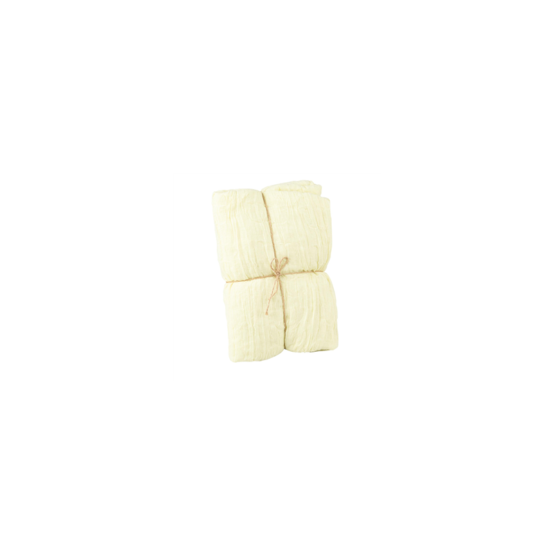Chemin de table Cheesecloth jaune pâle 90cm x 3m