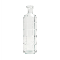 Vase en verre grafika transparent 10 x 33cm