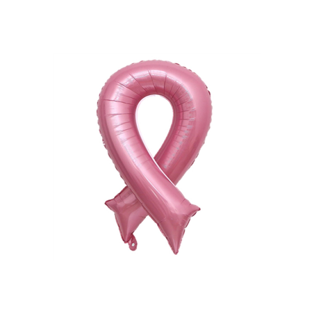 Ballon mylar géant Ruban Octobre Rose 90 x 50 cm