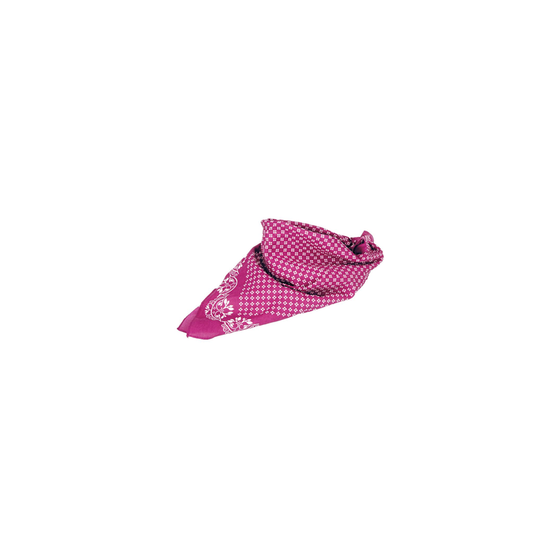 Bandana carré rose 100% coton - 50 x 50 cm