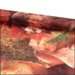 Tissu Automne synthétique ignifugé M1 - Larg. 150cm (vendu au mètre)