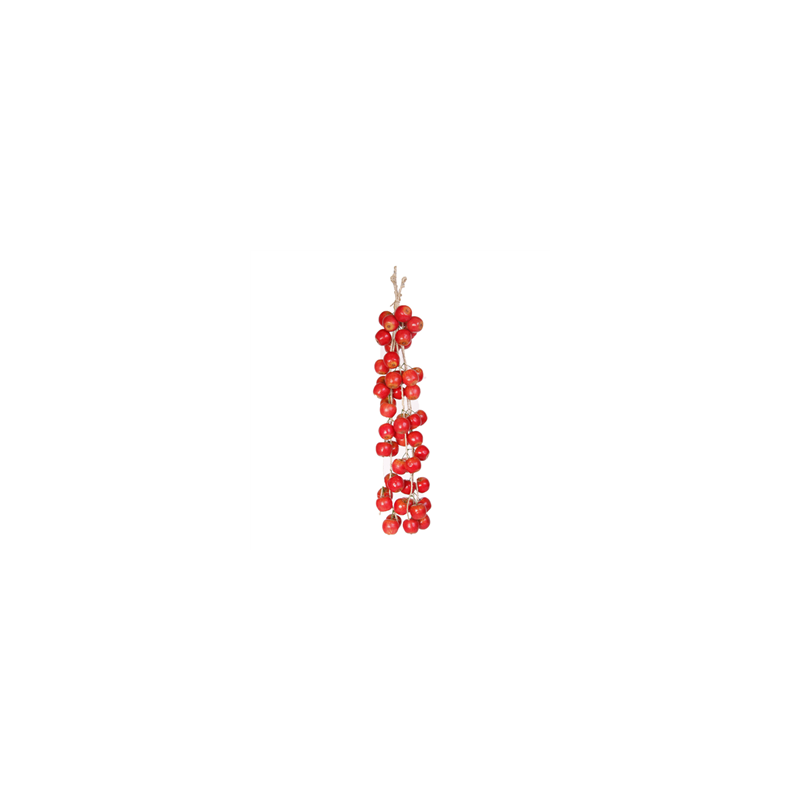 Pommes - tresse x 5 - polystyrène - Long.65cm