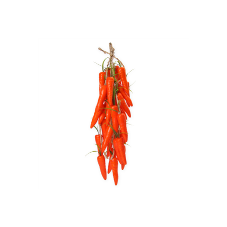 Carottes - tresse x  5 - polystyrène/paille - Long. 65cm