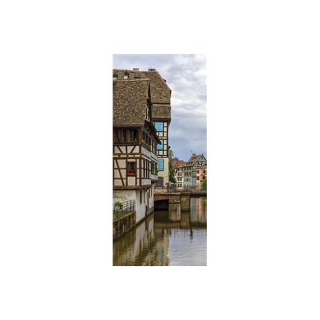 Kakemono Alsace - Ruisseau - 180 x 80 cm - Toile M1 avec structure  X- Banner