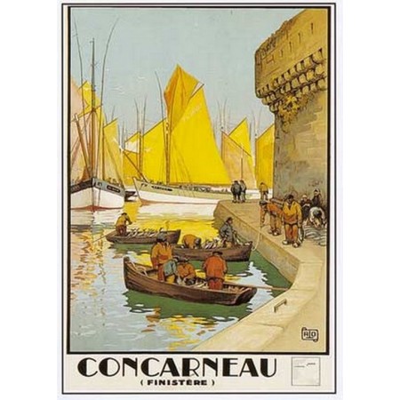 Affiche Bretagne Concarneau - 50 x 70cm
