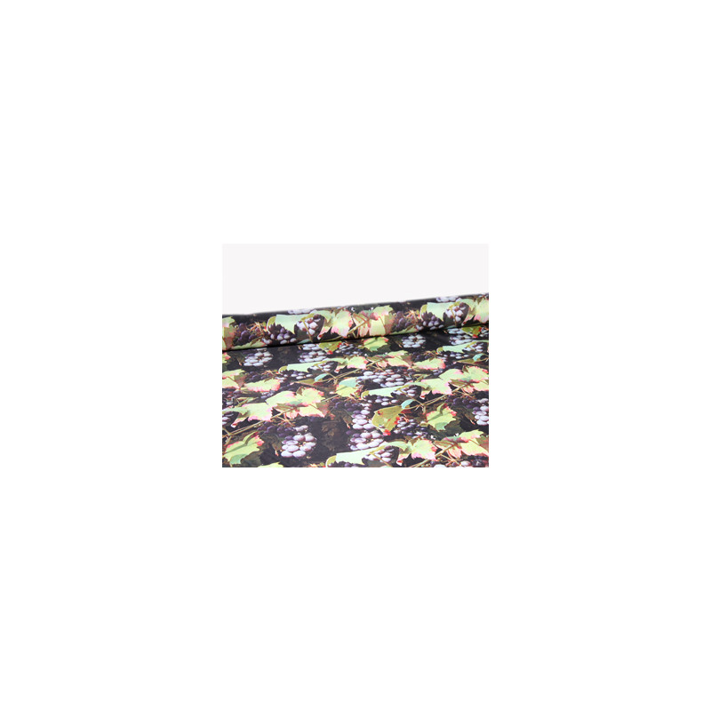 Tissu raisin synthétique ignifugé M1 - coupe de 2m- Larg. 150cm