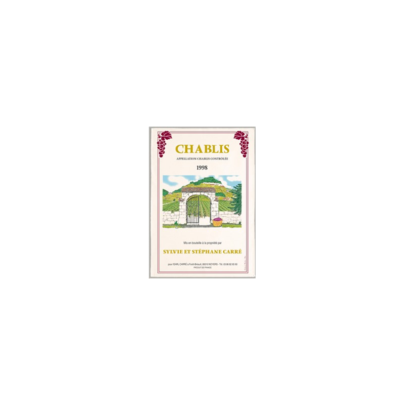 Tissu Imprimé  Chablis  - Coton - 48 x 72 cm*