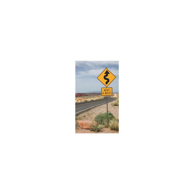 Kakemono USA Road sign - 180 x 80 cm - M1 avec structure X- Banner