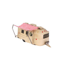 Caravane avec store - métal - 34 x 19  x 16cm
