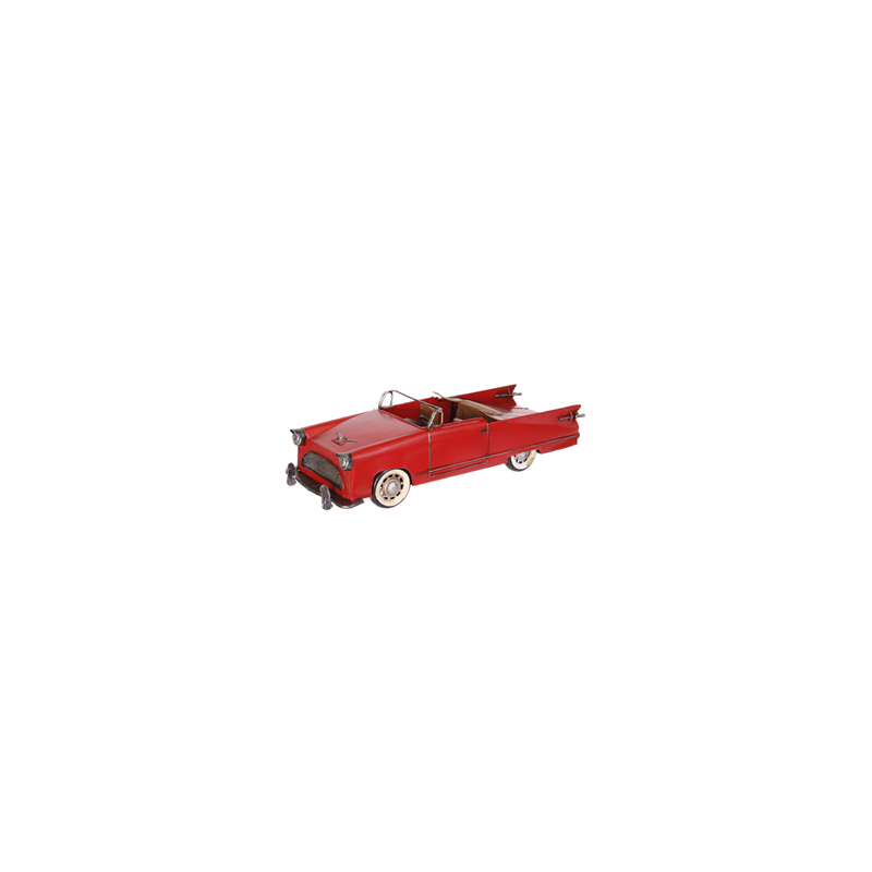Cabriolet américain rouge - Métal - 36 x 13cm