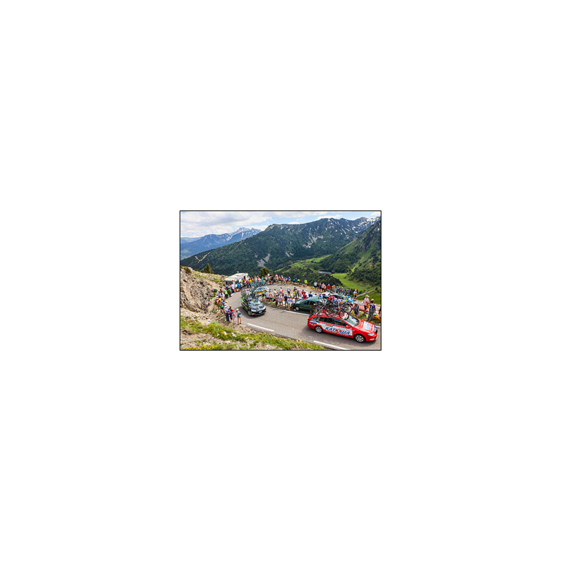 Visuel imprimé Cyclisme  et  Montagne - 40 x 30 cm sur support bristol 350 gr