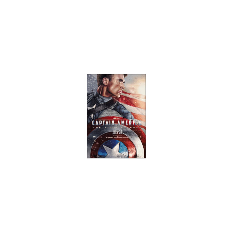 Visuel imprimé Captain America Marvel - 40 x 30 cm sur support bristol 350 gr
