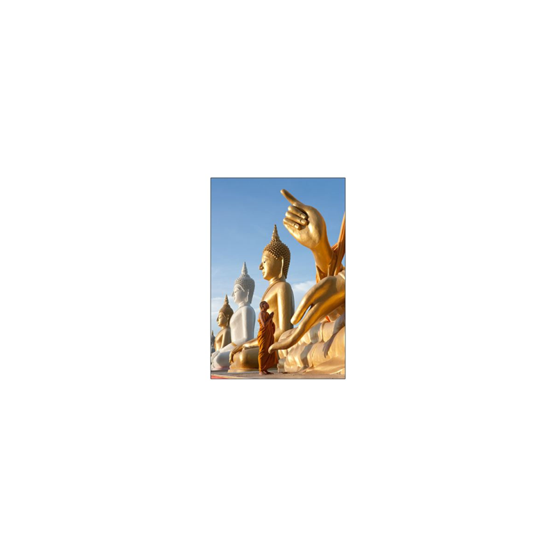 Visuel imprimé Thaïlande Bouddha - 40 x 30 cm sur support bristol 350 gr