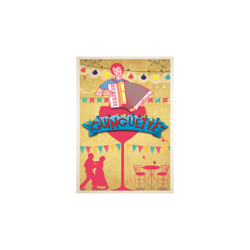 Visuel imprimé Guinguette réverbère - 30 x 40 cm sur bristol 350 gr